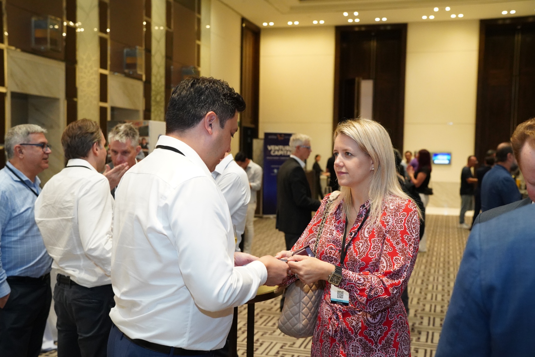Investors talking one on one